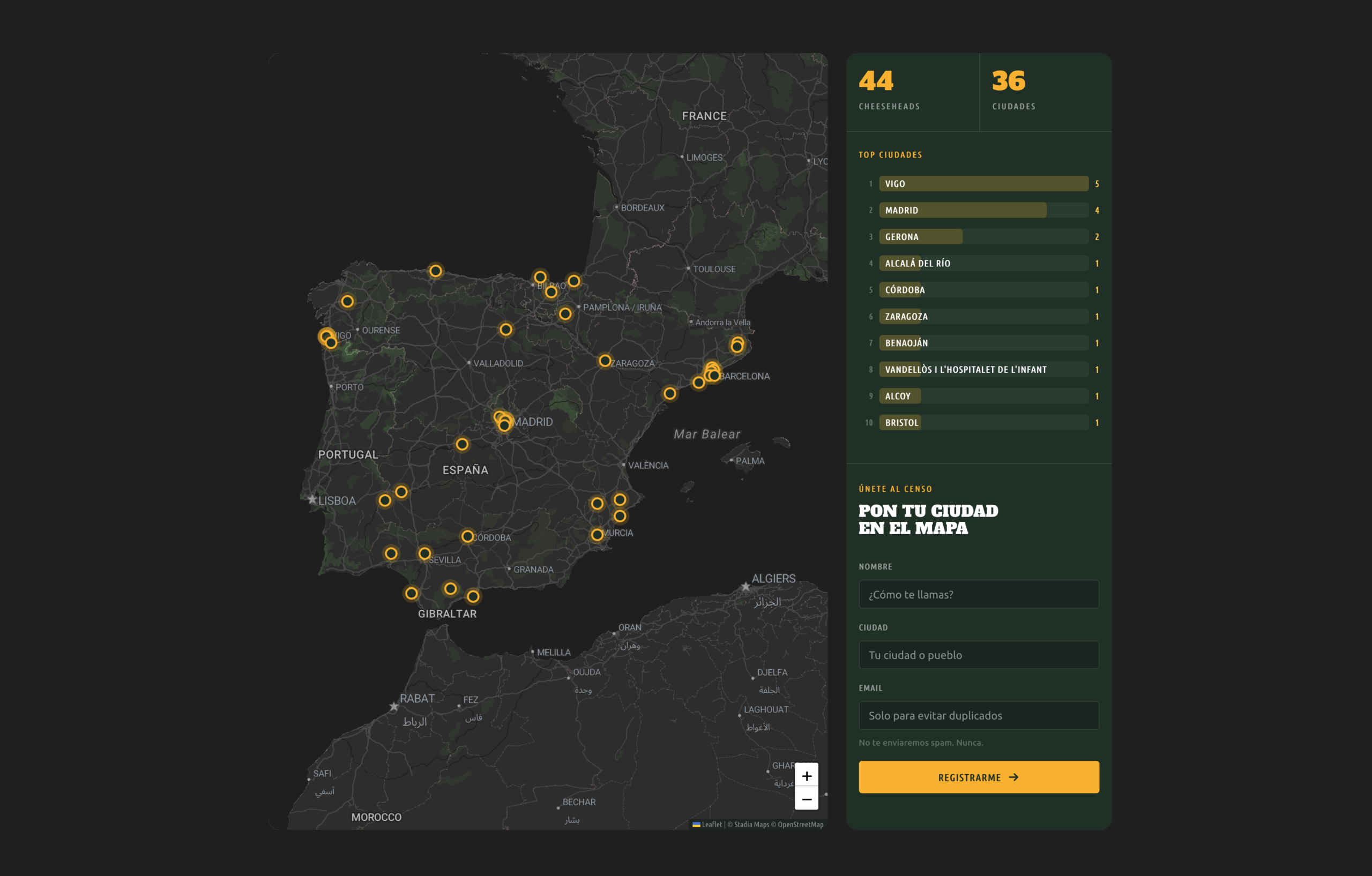 El Censo Cheesehead ya está en marcha: más de 50 aficionados registrados en sus primeras horas